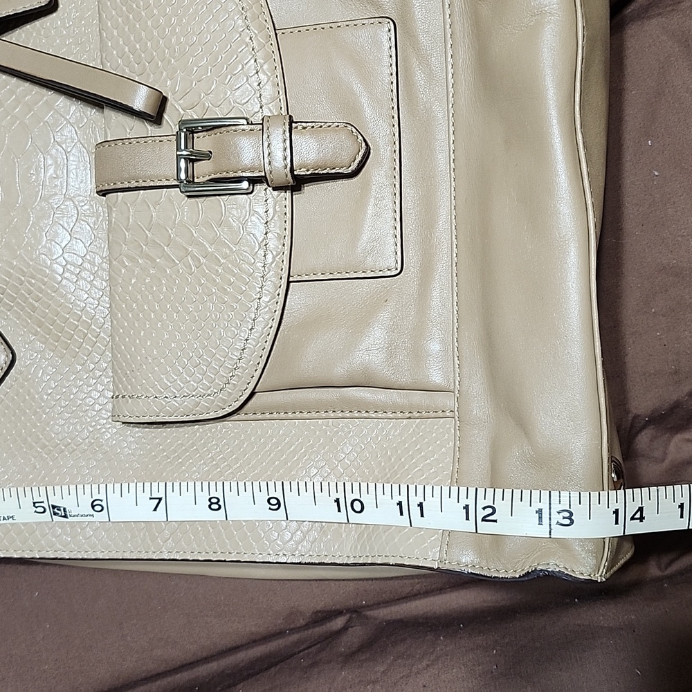 Coach Charlie Embossed Python Leather Tote Luxury Bag Old Money Quiet Luxury - Picture 15 of 16